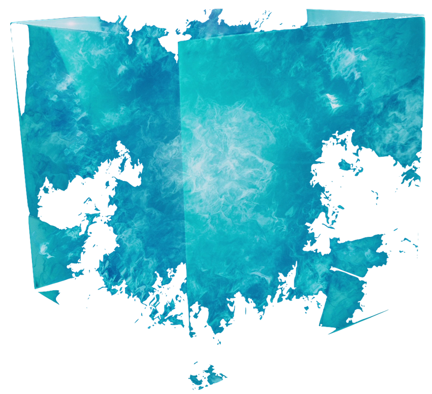 evaporation cube (blue)