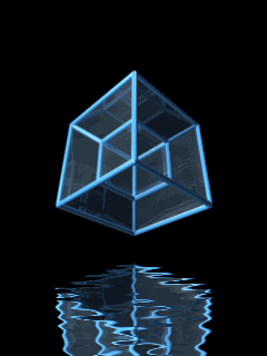blue tesseract and reflection (dance)