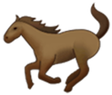 horse running emoji