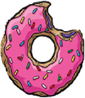 pink donut noah travis phillips the simpsons dyk professor phillips